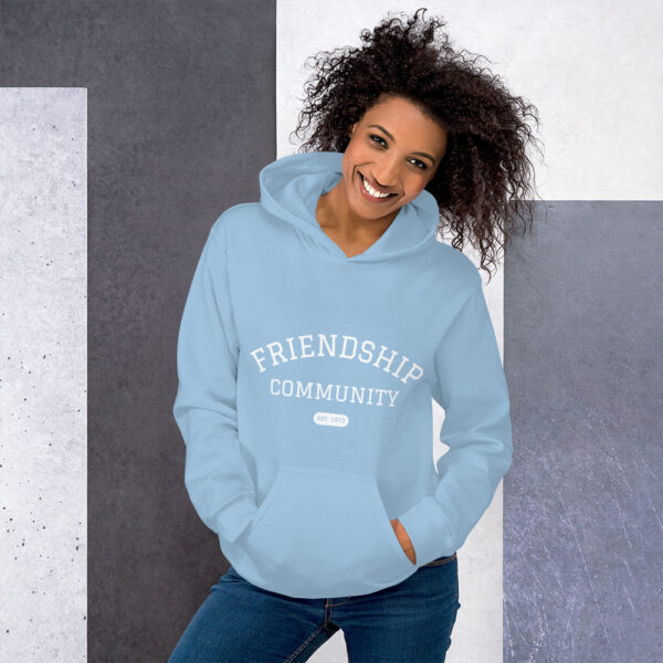 Unisex Hoodie - Friendship Community (college design) - Image 9