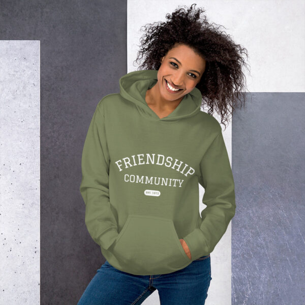 Unisex Hoodie - Friendship Community (college design) - Image 7