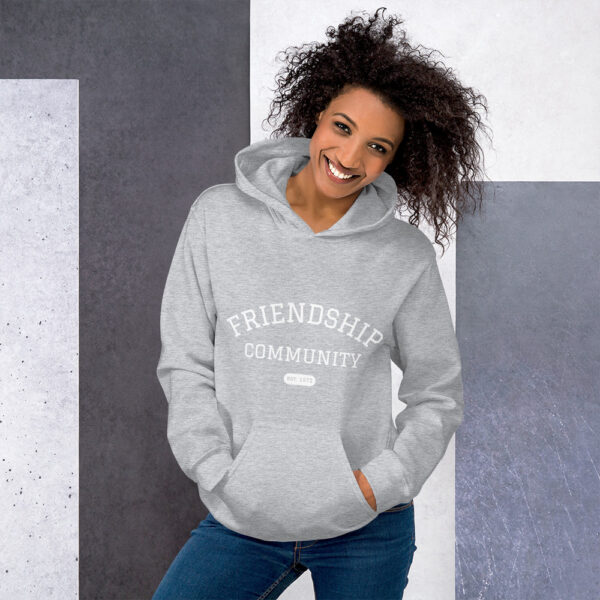 Unisex Hoodie - Friendship Community (college design) - Image 8