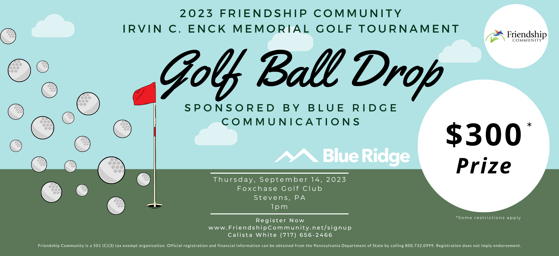 2023 Golf Ball Drop Banner