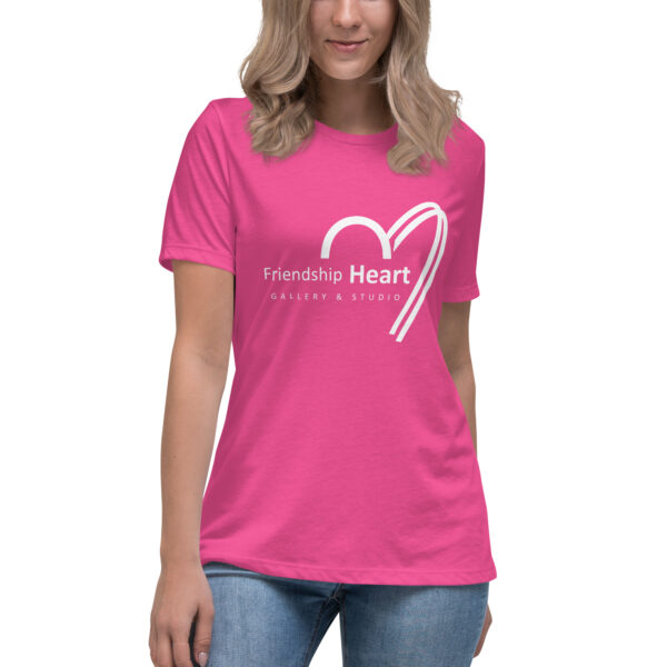 Friendship Heart Gallery & Studio Logo - Women's Relaxed T-Shirt - Image 4