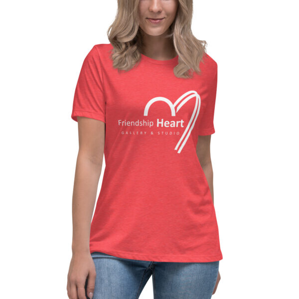 Friendship Heart Gallery & Studio Logo - Women's Relaxed T-Shirt - Image 3