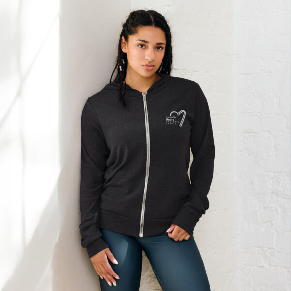 Friendship Heart Gallery & Studio Logo - Unisex zip hoodie