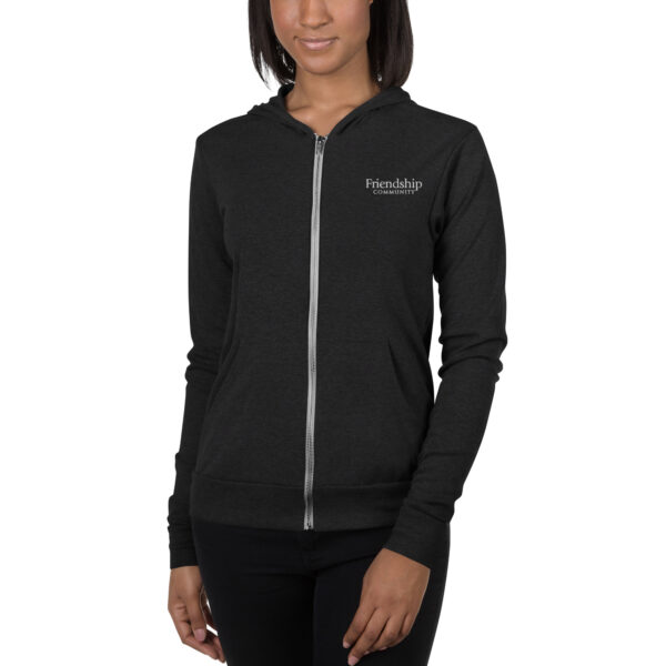 Friendship Community - Unisex Zip Hoodie - Image 2