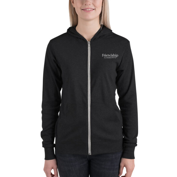 Friendship Community - Unisex Zip Hoodie - Image 3