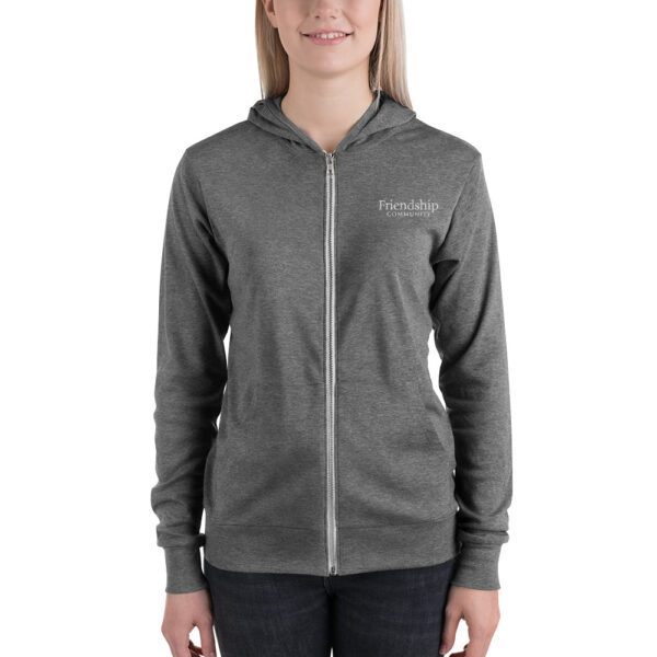Friendship Community - Unisex Zip Hoodie - Image 6
