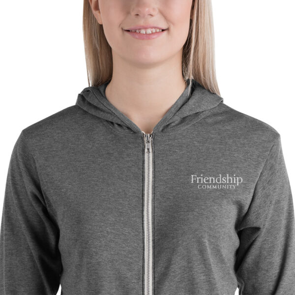 Friendship Community - Unisex Zip Hoodie - Image 7