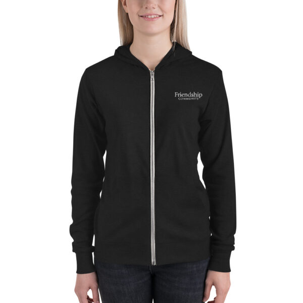 Friendship Community - Unisex Zip Hoodie - Image 4